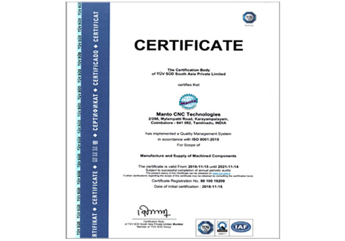 ISO-Certificate